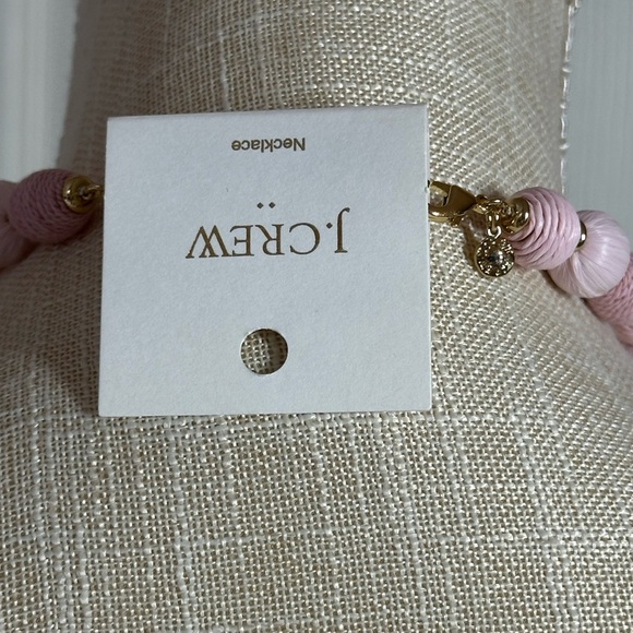 J.Crew Pink Raffia Wrapped Necklace - Picture 6 of 7